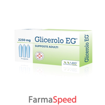 glicerolo eg - adulti 2,250 g supposte 18 supposte