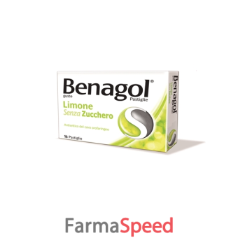 benagol - pastiglie gusto limone senza zucchero 16 pastiglie