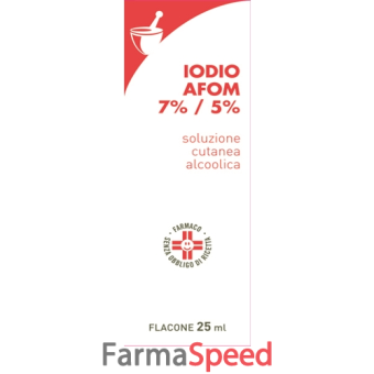 iodio sol alco i afom - 7%/5% soluzione cutanea alcolica 1 flacone 25 ml 