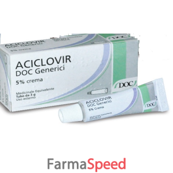 aciclovir doc - 5% crema tubo 3 g 