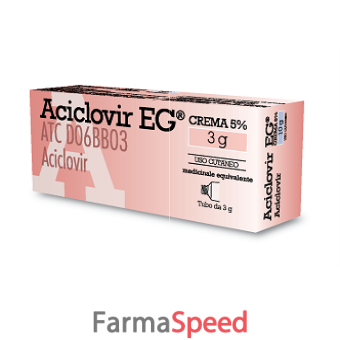 aciclovir eg - 5% crema 1 tubo da 3 g 