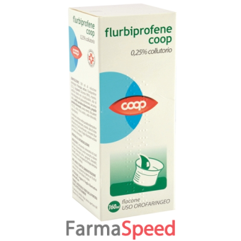 flurbiprofene coop - 0,25% collutorio flacone da 160 ml 