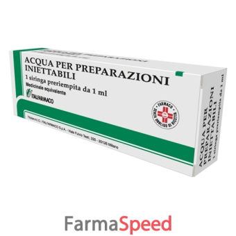 acqua per preparazioni iniettabili (italfarmaco)*1 siringa 1 ml