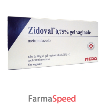 zidoval - 0,75% gel vaginale tubo al da 40 g con 5 applicatori