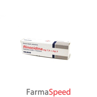 rinocidina - 7,5 mg + 3 mg gocce nasali, soluzione 1 flacone da 15 ml 