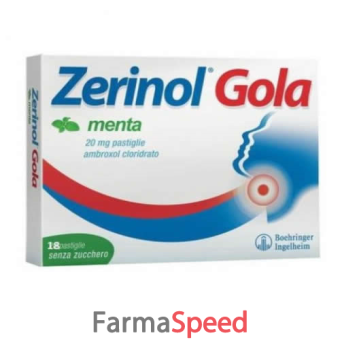 zerinol gola menta - 20 mg 18 pastiglie