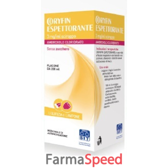 coryfin espettorante - 3 mg/ml sciroppo flacone sciroppo 200 ml 