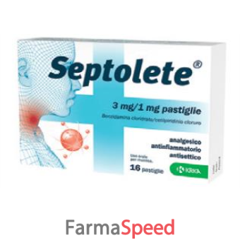 Septolete - 3 Mg/1 Mg Pastiglie 16 Pastiglie In Blister Pvc/pe/pcdc/al
