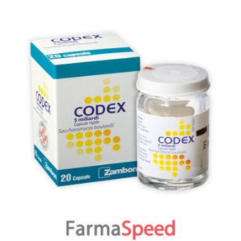 codex - 5 miliardi capsule rigide 20 capsule 250 mg