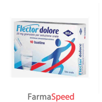 flector dolore - 25 mg granulato per soluzione orale 10 bustine 