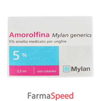 amorolfina my - 5% smalto medicato per unghie 1 flacone in vetro da 2,5 ml 