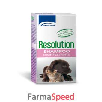 resolution shampoo antiparassitario per cani e gatti 200ml
