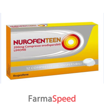 nurofenteen - 200 mg compresse orodispersibili 12 compresse orodispersibili limone