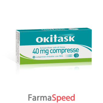 okitask - 40 mg compressa rivestita con film, 10 compresse in blister al/al
