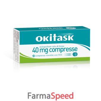 okitask - 40 mg compressa rivestita con film, 20 compresse in blister al/al