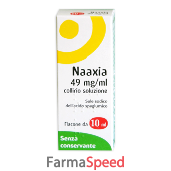 naaxia - 49 mg/ml collirio, soluzione flacone 10 ml 