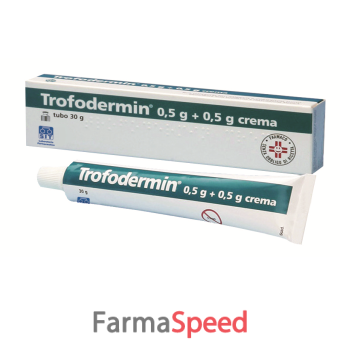 trofodermin - 0,5 g + 0,5 g crema tubo 30 g 