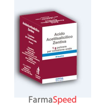 acido acetilsalicilico (zentiva)*20 bust polv os 1.000 mg