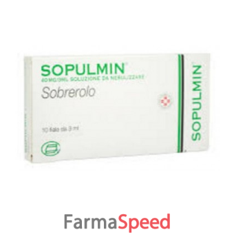 sopulmin - 40 mg/3 ml soluzione da nebulizzare 10 fiale 3 ml 