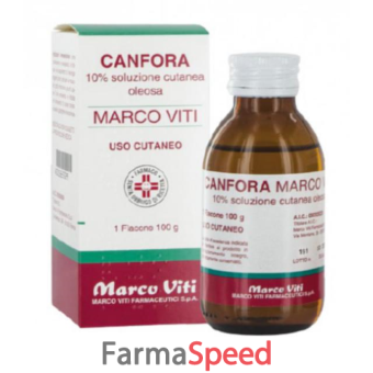 canfora mv - 10% soluzione cutanea 1 flacone 100 g di soluzione oleosa 