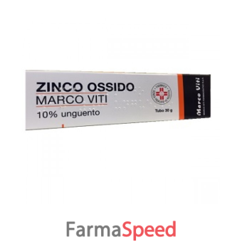 zinco ossido mv - 10% unguento tubo 30 g 