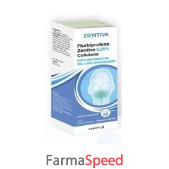 flurbiprofene zen - 0,25% collutorio flacone 160 ml 