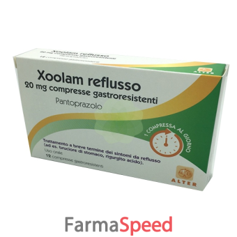 xoolam reflusso - 20 mg compresse gastroresistenti, 12 compresse in blister pa/al/pvc-al