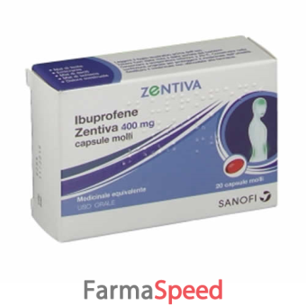 ibuprofene zen - 400mg capsule molli, 20 capsule in blister pvc/pvdc/al