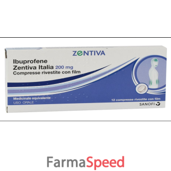 ibuprofene zent it - 200 mg compresse rivestite con film,12 compresse in blister pvc/al