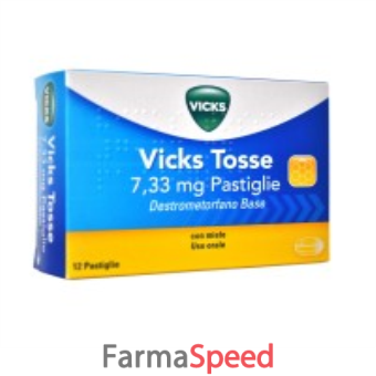 vicks tosse - 7,33 mg pastiglie 12 pastiglie