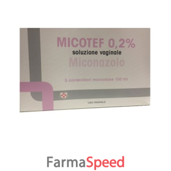 micotef - 0,2% soluzione vaginale 5 contenitori monodose 150 ml 
