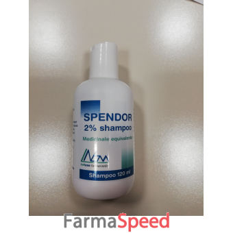 spendor - 2% shampoo flacone in hdpe da 120ml