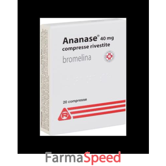ananase - 40 mg compresse rivestite 20 compresse rivestite