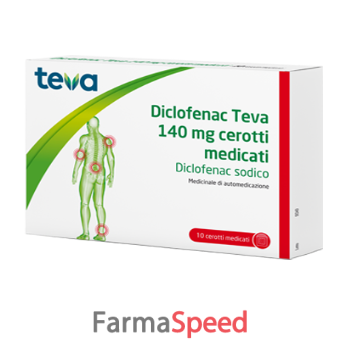 diclofenac te - 140 mg cerotti medicati 10 cerotti medicati