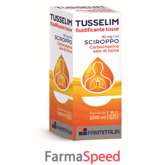 tusselim fluidificante tosse*flacone 200 ml 90 mg/ml sciroppo