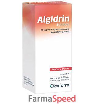 algidrin* bambini orale sosp 120 ml 20 mg/ml + siringa 5 ml