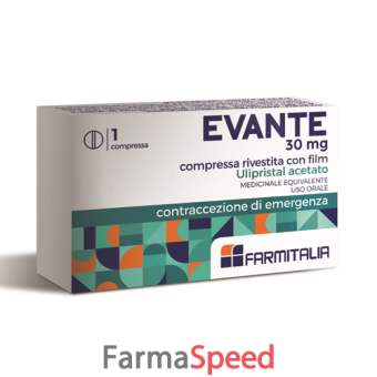 evante*1 compressa rivestita 30 mg