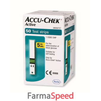 strisce misurazione glicemia accu-chek active 50 strips 