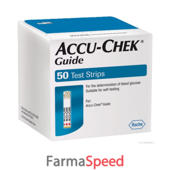 accu-chek guide 50 strips retail sctrisce per la misurazione della glicemia accu-chek guide 50 pezzi 