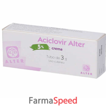 aciclovir alter - 5% crema 1 tubo da 3 g 