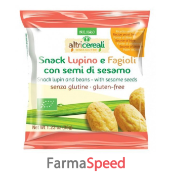 altricereali snack lupino e fagioli con semi di sesamo 35 g