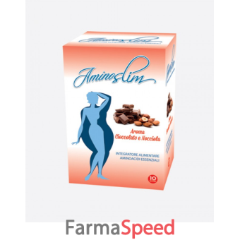 aminoslim cioccolato/nocciola 10 bustine 180 g