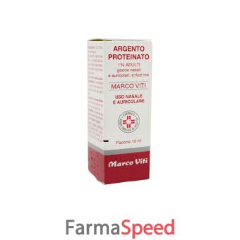argento proteinato - 1% gocce nasali, soluzione flacone 10 ml 