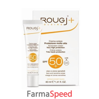 rougj crema solare viso spf 50+ protezione molto alta 40 ml