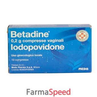 betadine - 0,2 g compresse vaginali 10 compresse 