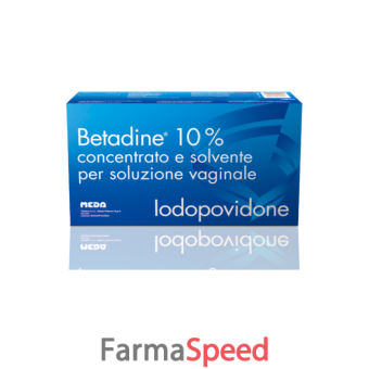 betadine - 10% concentrato e solvente per soluzione vaginale 5 flaconi 140 ml + 5 fialoidi 10 ml + 5 cannule 