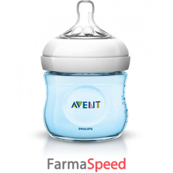 avent biberon natural in polipropilene da 125 ml azzurro