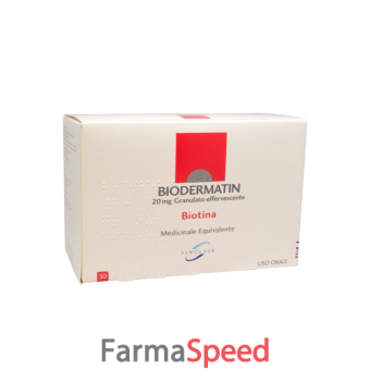 biodermatin - 20 mg granulato effervescente 30 bustine 