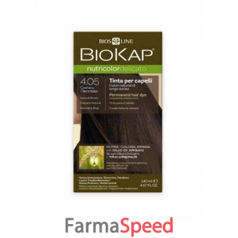 biokap nutricolor delicato 4,05 new castano cioccolato tinta 140 ml