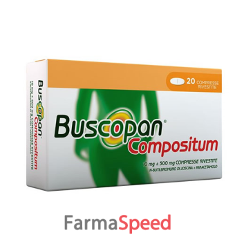 buscopan compositum - 10 mg + 500 mg compresse rivestite 20 compresse in blister al/pvc